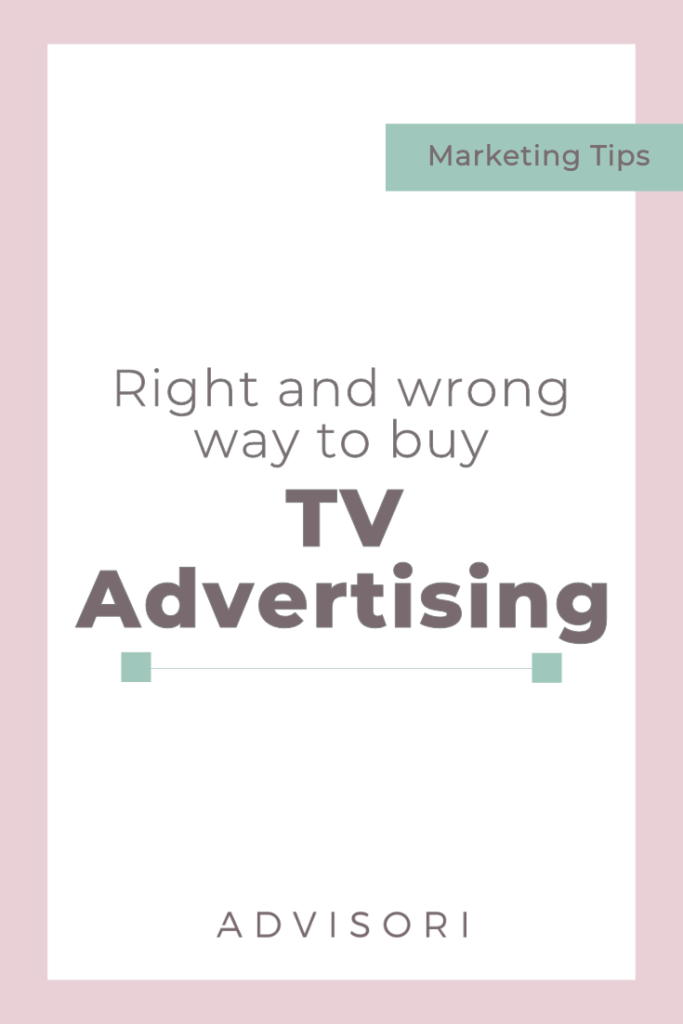 Right and Wrong way to buy TV Advertising #digitalmarketing #tvadvertising #smallbusinesstips