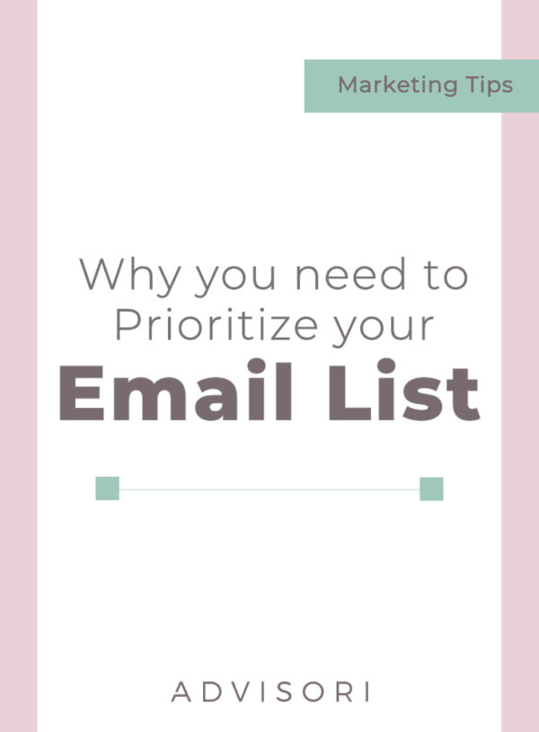 Prioritize your email list | Email Marketing | Grow your email list | Small Business Tips | #emailmarketing