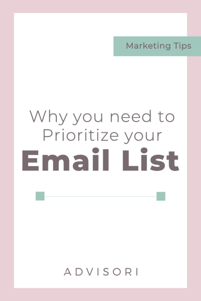 Prioritize your email list | Email Marketing | Grow your email list | Small Business Tips | #emailmarketing