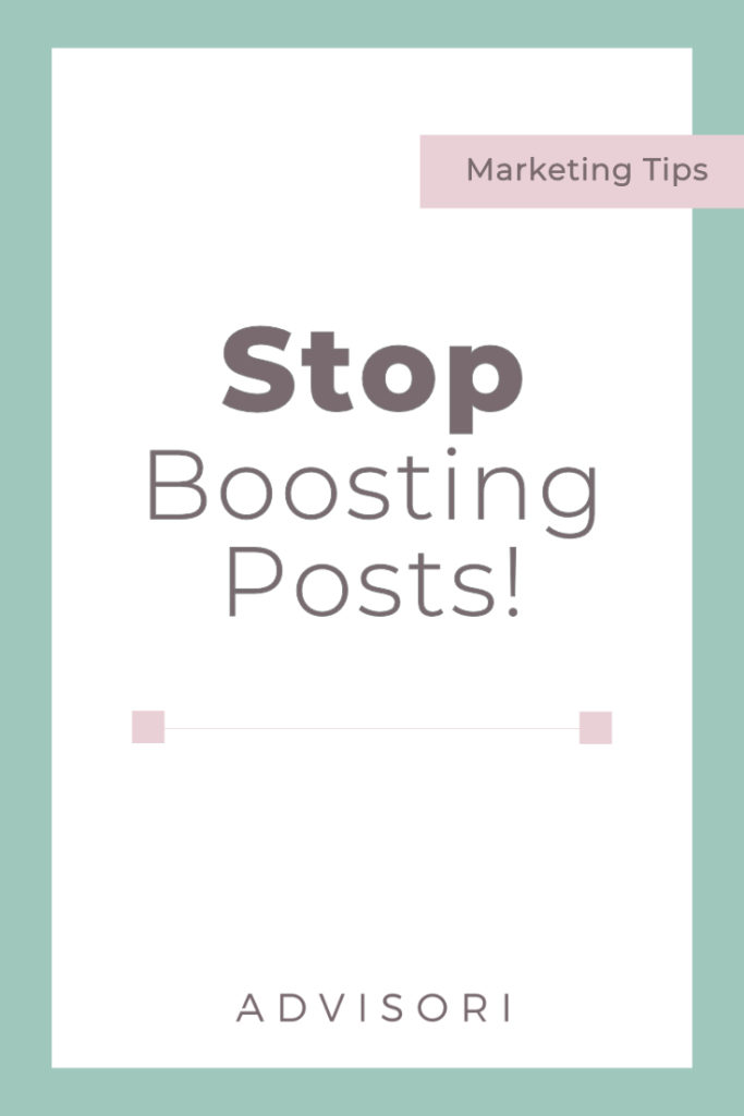 Stop Boosting Posts | Digital Marketing | Facebook Ads | Small Business Tips #facebookads 
